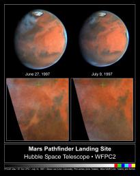 PIA01244: Decay of a Martian Dust Storm