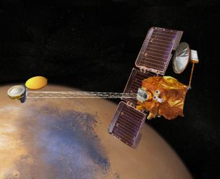 PIA04244: Artist's Concept of Mars Odyssey