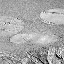 PIA05142: Airbag Impressions in Soil