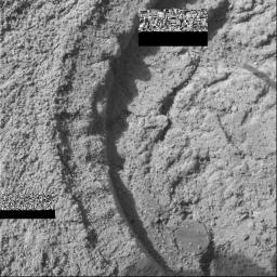 PIA05445: Opportunity Slices into the Surface of Mars