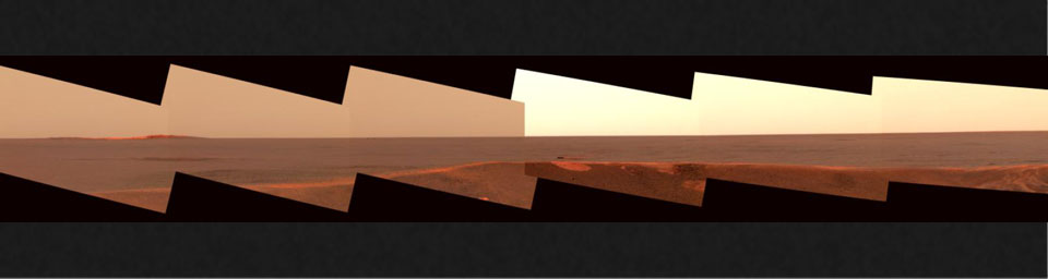 PIA05514: Opportunity's Heatshield on the Horizon