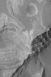 PIA05641: Terby's Layered Rocks