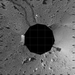 PIA06030: Spirit's View on Sol 142 (Vertical)