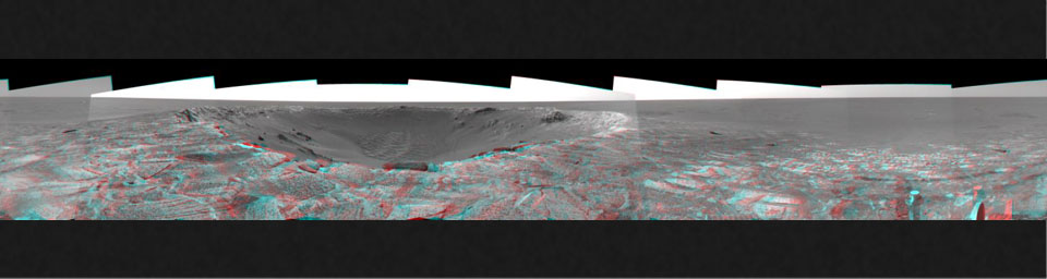 PIA06867: 'Endurance' Untouched (3-D)