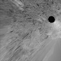 PIA07265: Spirit's Surroundings on 'West Spur,' Sol 305 (Vertical)