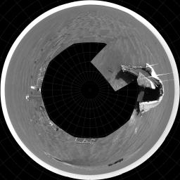 PIA07325: Opportunity's View on Sol 354 (Polar)