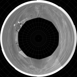 PIA07446: Opportunity's View, Sol 381 (Polar)