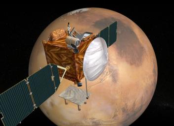 PIA07500: Mars Telecommunications Orbiter, Artist's Concept