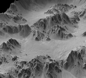 PIA12840: Terrain Model of Mars' Mojave Crater