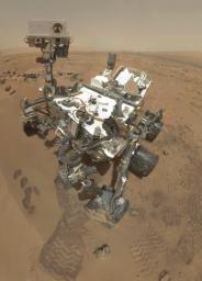 PIA16238: Preliminary Self-Portrait of Curiosity by Rover's Arm Camera