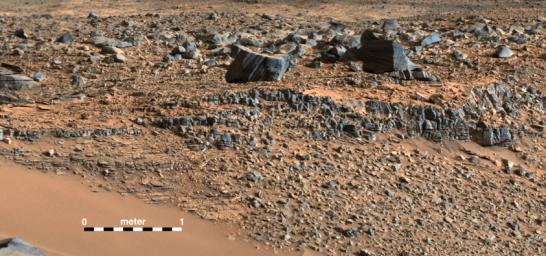 PIA18476: Martian Layers Thicker on Top