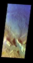 PIA19235: Moreux Crater - False Color