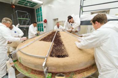 PIA19404: Heat Shield Construction for NASA's InSight Mission