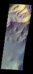 PIA20593: Coprates Chasma - False Color