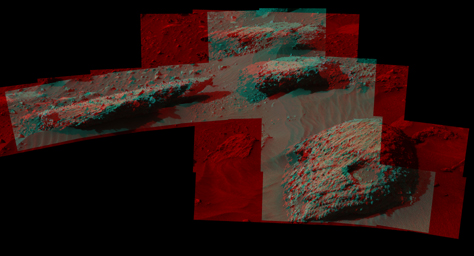 PIA20836: Breccia-Conglomerate Rocks on Lower Mount Sharp, Mars (Stereo)