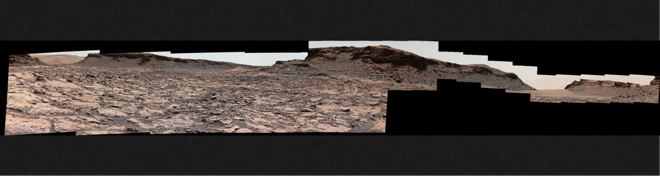 PIA20842: Cluster of Martian Mesas on Lower Mount Sharp, Sols 1438 and 1439