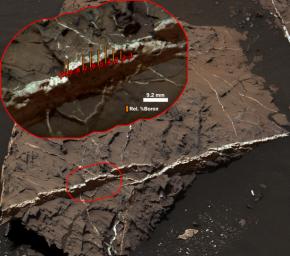 PIA21251: Boron in Calcium Sulfate Vein at 'Catabola,' Mars