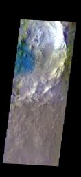 PIA21513: Arabia Terra Crater - False Color