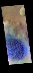 PIA21535: Crater Dunes - False Color