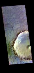 PIA21539: Crater - False Color