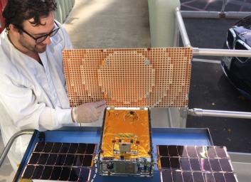 PIA22318: Alternate: MarCO Being Tested in Sunlight