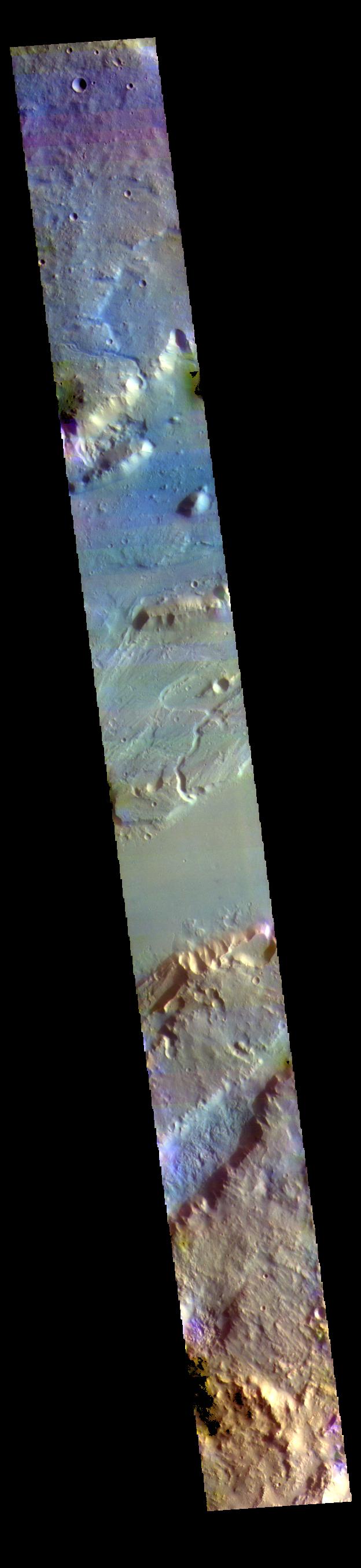 PIA22790: Kasei Valles - False Color