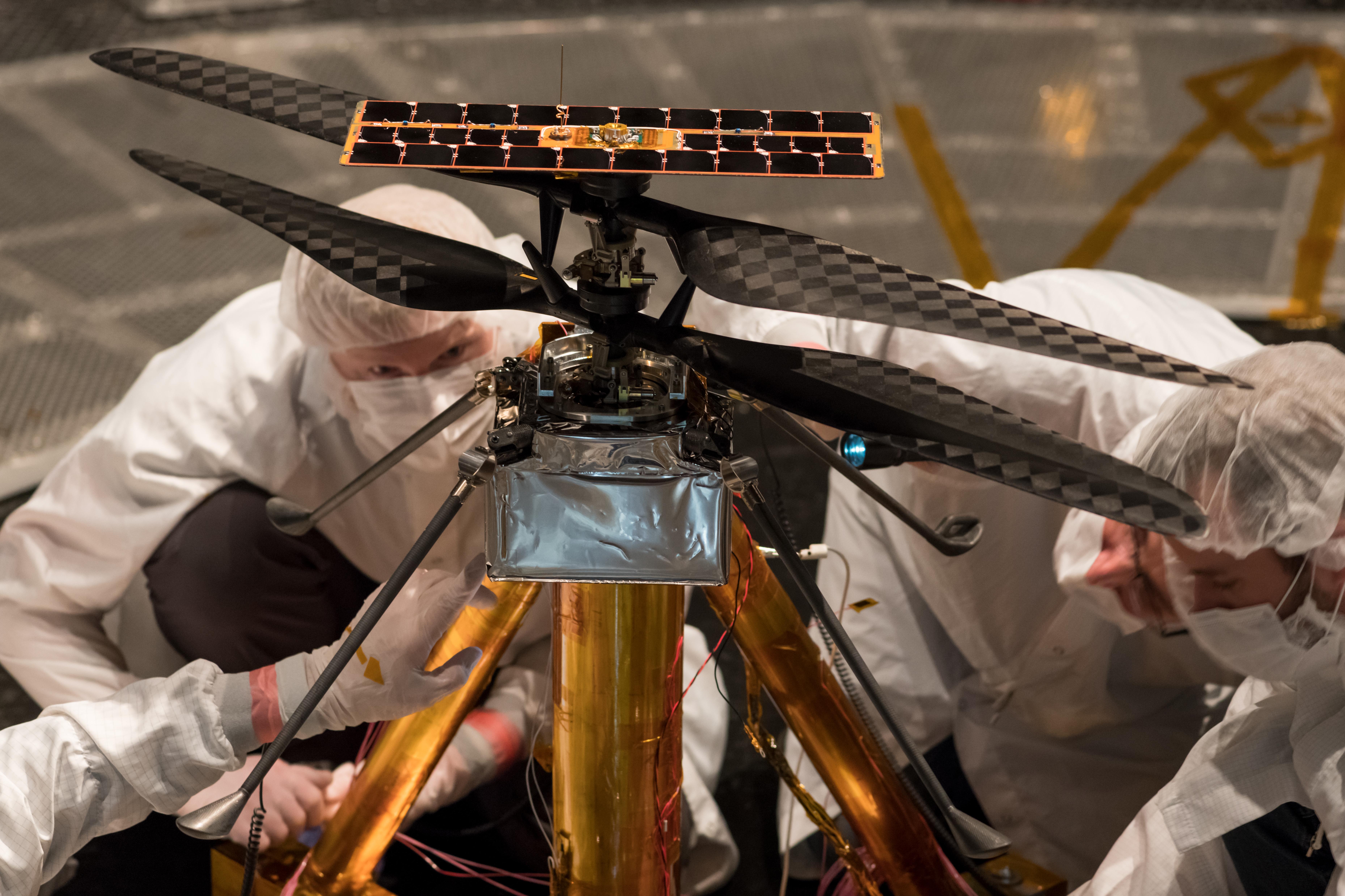 PIA23155: Inspecting Mars Helicopter