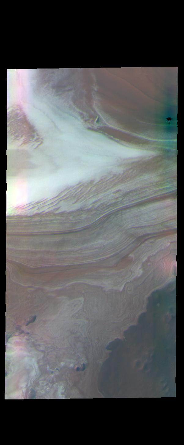 PIA23224: Polar Layers - False Color