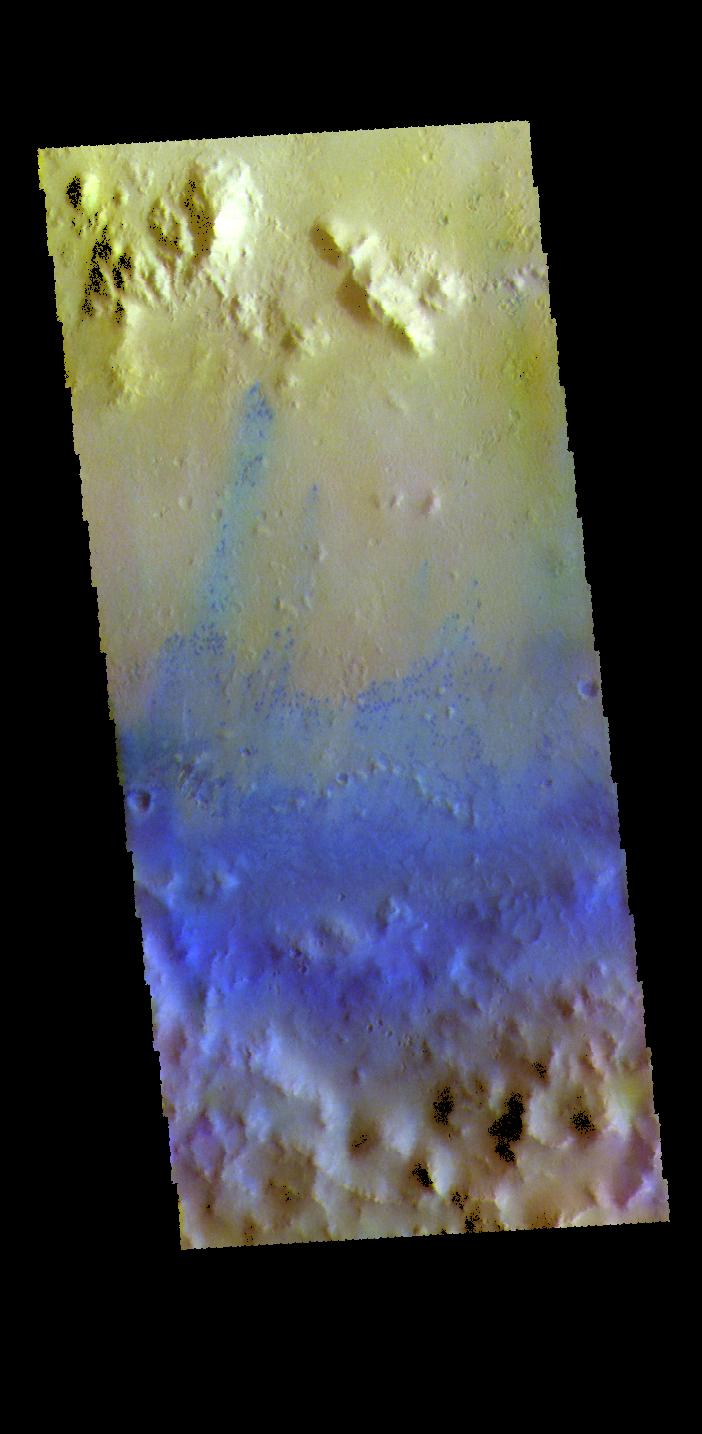 PIA23598: Sagan Crater - False Color