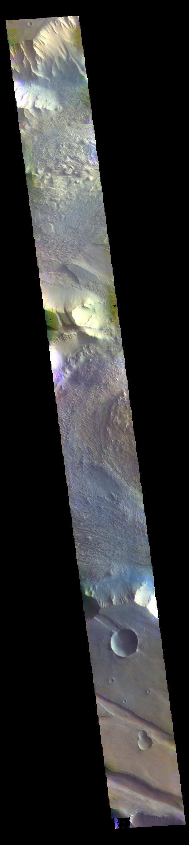 PIA24081: Candor Chasma - False Color