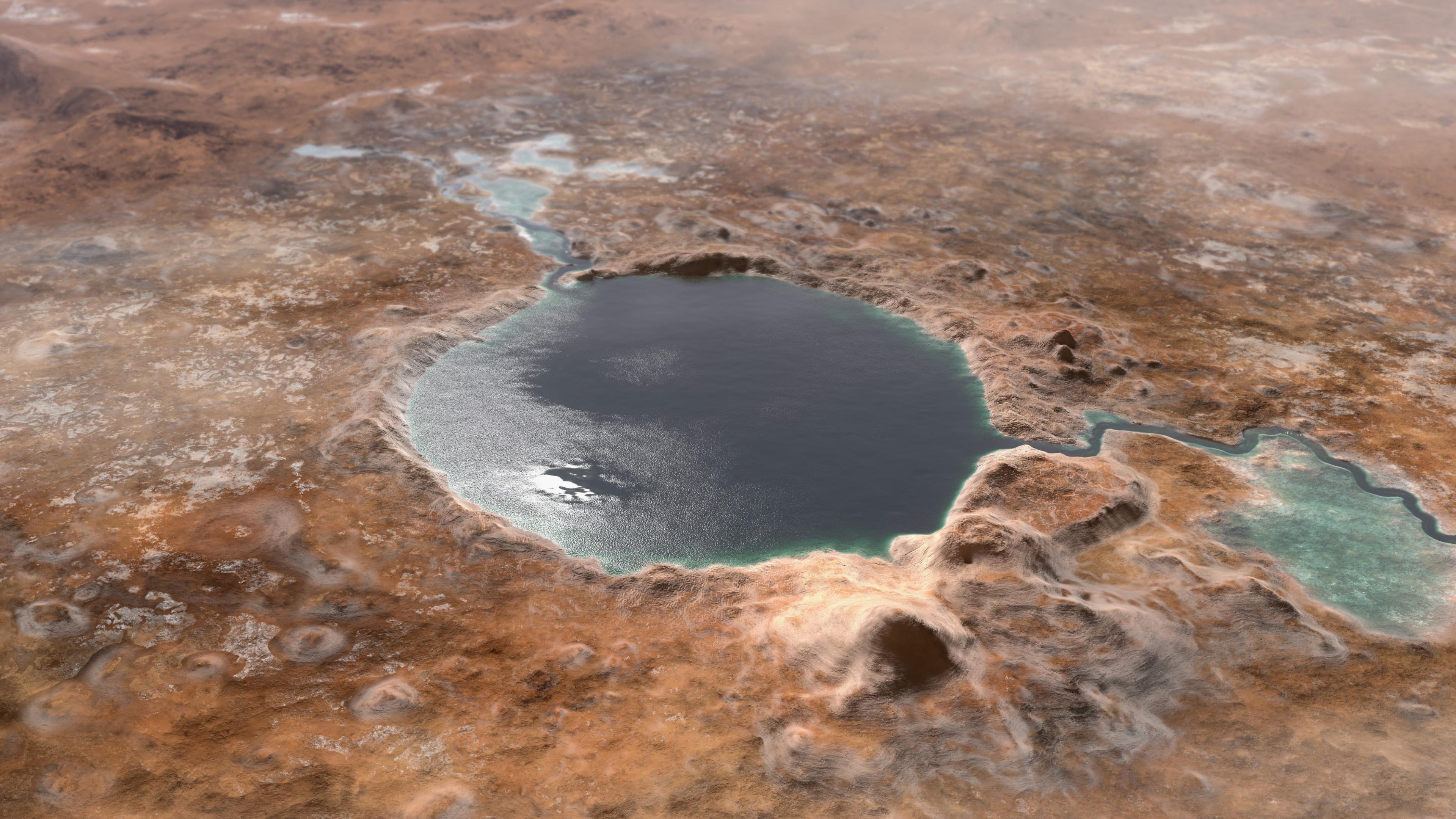 PIA24172: Ancient Jezero Crater (Illustration)