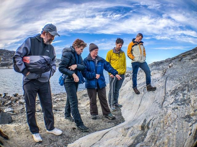 PIA24668: Abigail Allwood Doing Fieldwork in Greenland