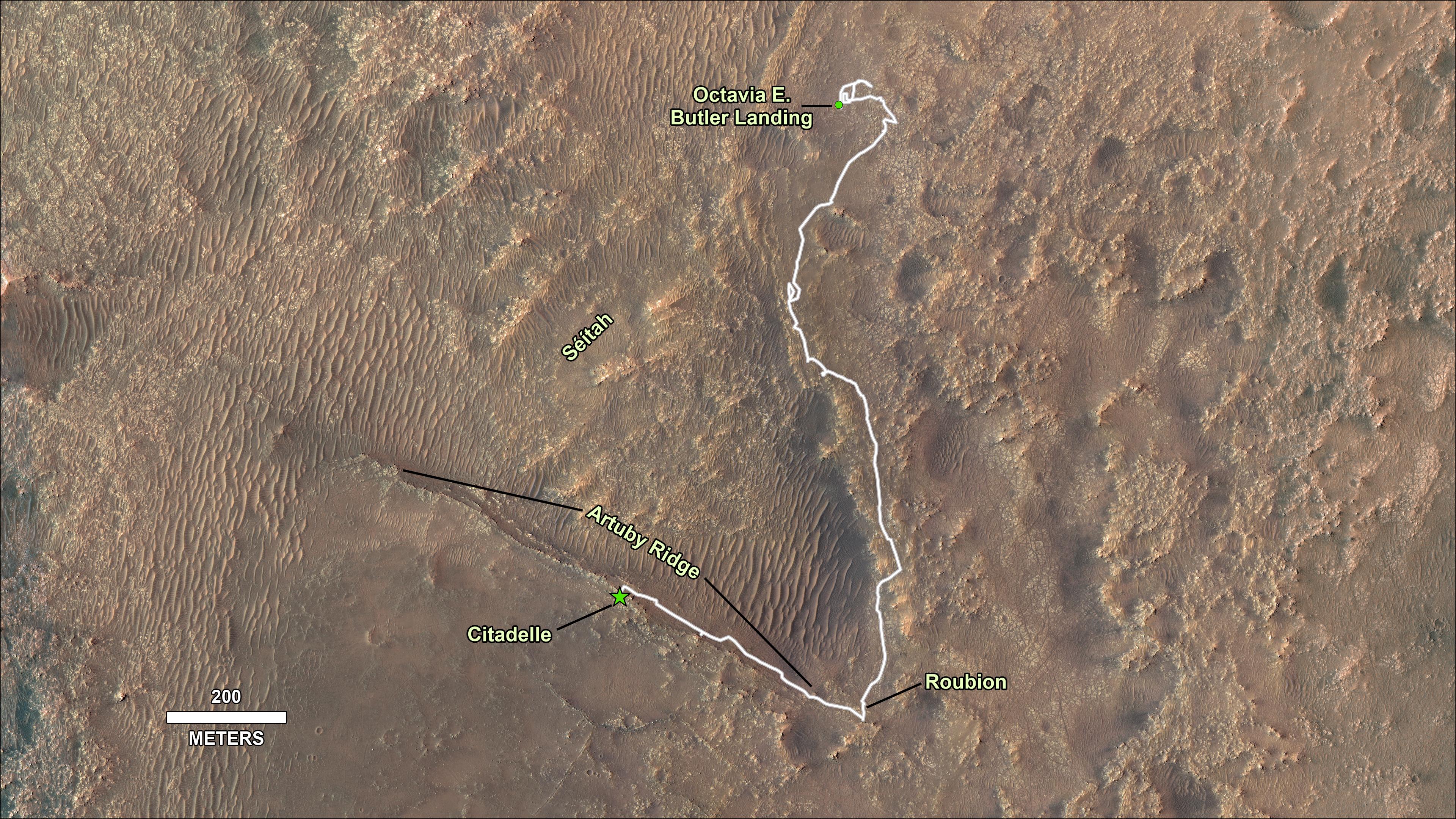 PIA24750: Perseverance's Journey to First Successful Sample Collection