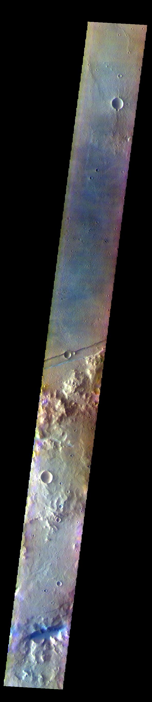 PIA25005: Sirenum Fossae - False Color