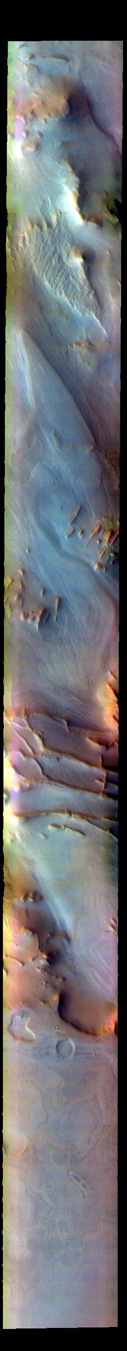 PIA25010: Angustus Labyrinthus - False Color