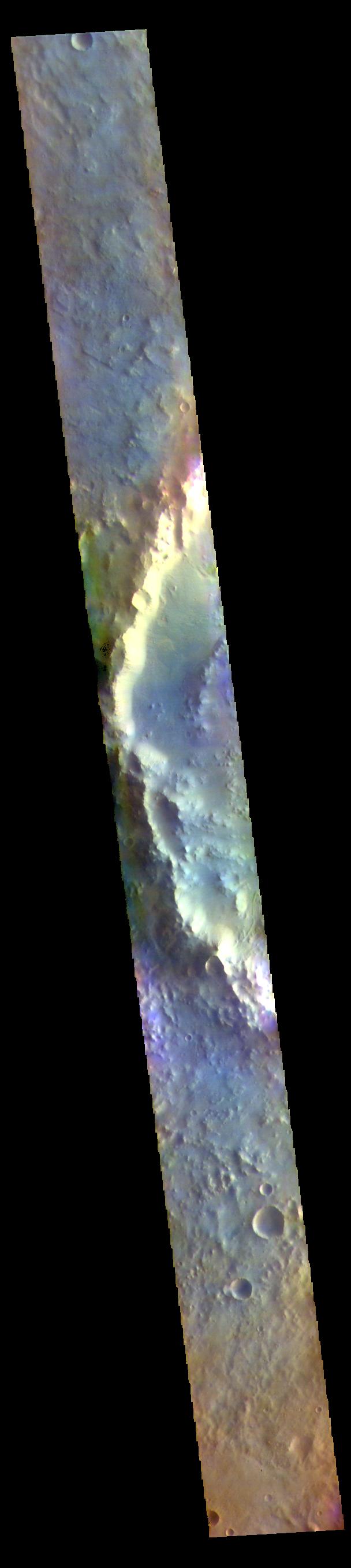 PIA25098: Terra Sabaea Craters - False Color