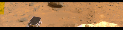 PIA00656: Portion of 360-degree Color Panorama