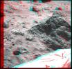 PIA00818: Super Resolution Anaglyph of Mini-Matterhorn