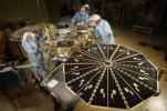 PIA01885: Phoenix Mars Lander in Testing