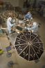 PIA01886: Phoenix Mars Lander with Solar Arrays Open