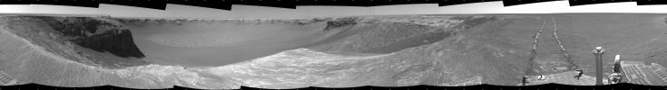 PIA01894: Opportunity's View, Sol 959 (Cylindrical)