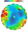 PIA02036: Lambert Equal-Area Projection of Pole-to-Equator