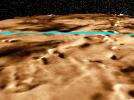 PIA02317: Proposed Mars Polar Lander Landing Site (Perspective View 2)