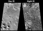 PIA04100: The So-called "Face on Mars" at Night