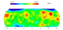 PIA04253: Map of Martian Iron at Mid-Latitudes