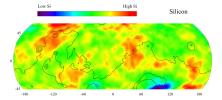 PIA04256: Map of Martian Silicon at Mid-Latitudes