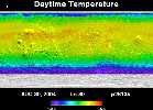 PIA04298: Five Years of Monitoring Mars' Daytime Surface Temperatures (Animation)