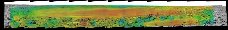 PIA05931: Temperature Map, "Bonneville Crater" (2:35 p.m.)