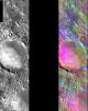 PIA06818: Basaltic Crater in Color IR