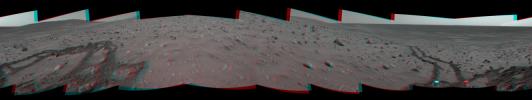 PIA07257: Meandering Tracks on "Husband Hill" (3-D)